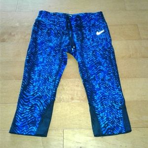 Nike Epic Lux Sidewinder Capri Running Tights Women’s sz M 719846-455